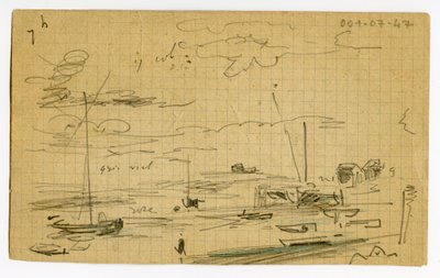 Tekening door Louis Marie Faudacq